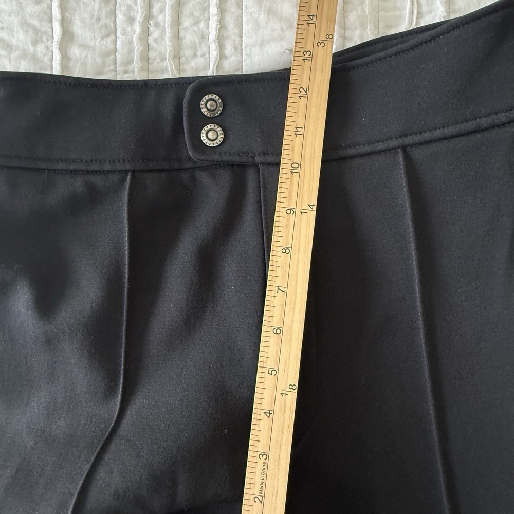 VTG Metropolis Snow Stirrup Pants Thick Ski Black Wool Blend Women 12 Lodge - Picture 8 of 9